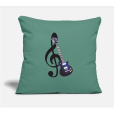 Electric Guitar Cypress Green Pillow